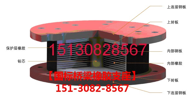 隔震橡膠支座加工鋼板鉛芯隔震橡膠支座鉛芯的選擇151-3082-8567